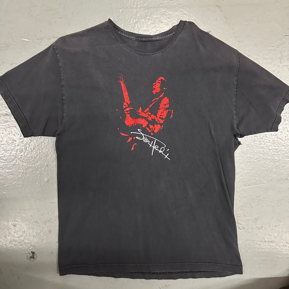 Vintage Jimi Hendrix T Shirt Mens XL Black Preowned Faded Distressed Stains